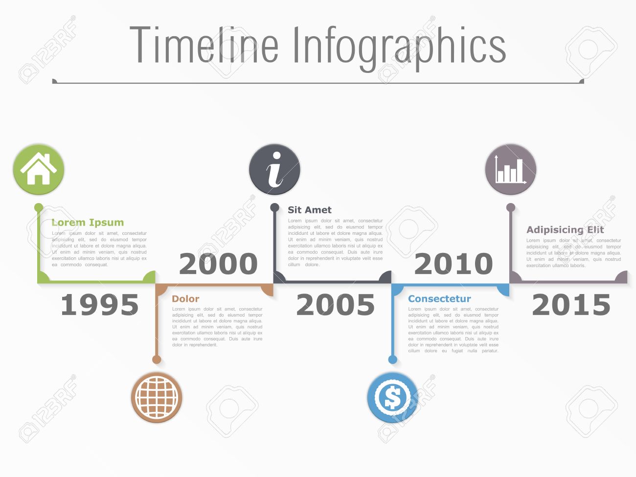 vertical timeline templates