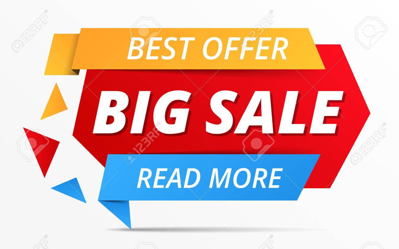 big sale banner best offer royalty free cliparts vectors and