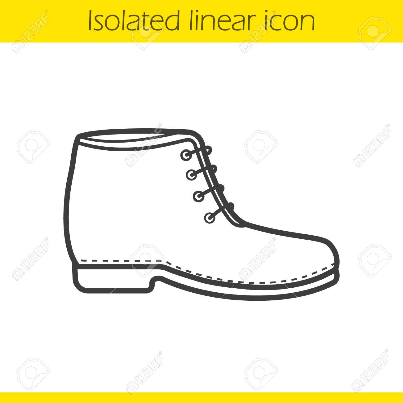 Bottes D'hiver Icônes De Ligne Mince, Chaussures De Sport Bottes D'hiver Icônes De Ligne Mince, Chaussures De Sport