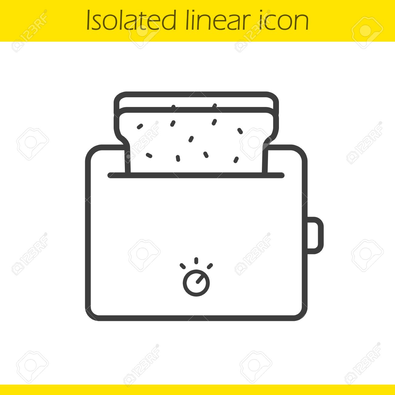 Toaster Linear Icon Thin Line Illustration Toasted Bread Contour Symbol Vector Isolated Outline Toaster Linear Icon Thin Line Illustration Toasted Bread Contour Symbol Vector Isolated Outline