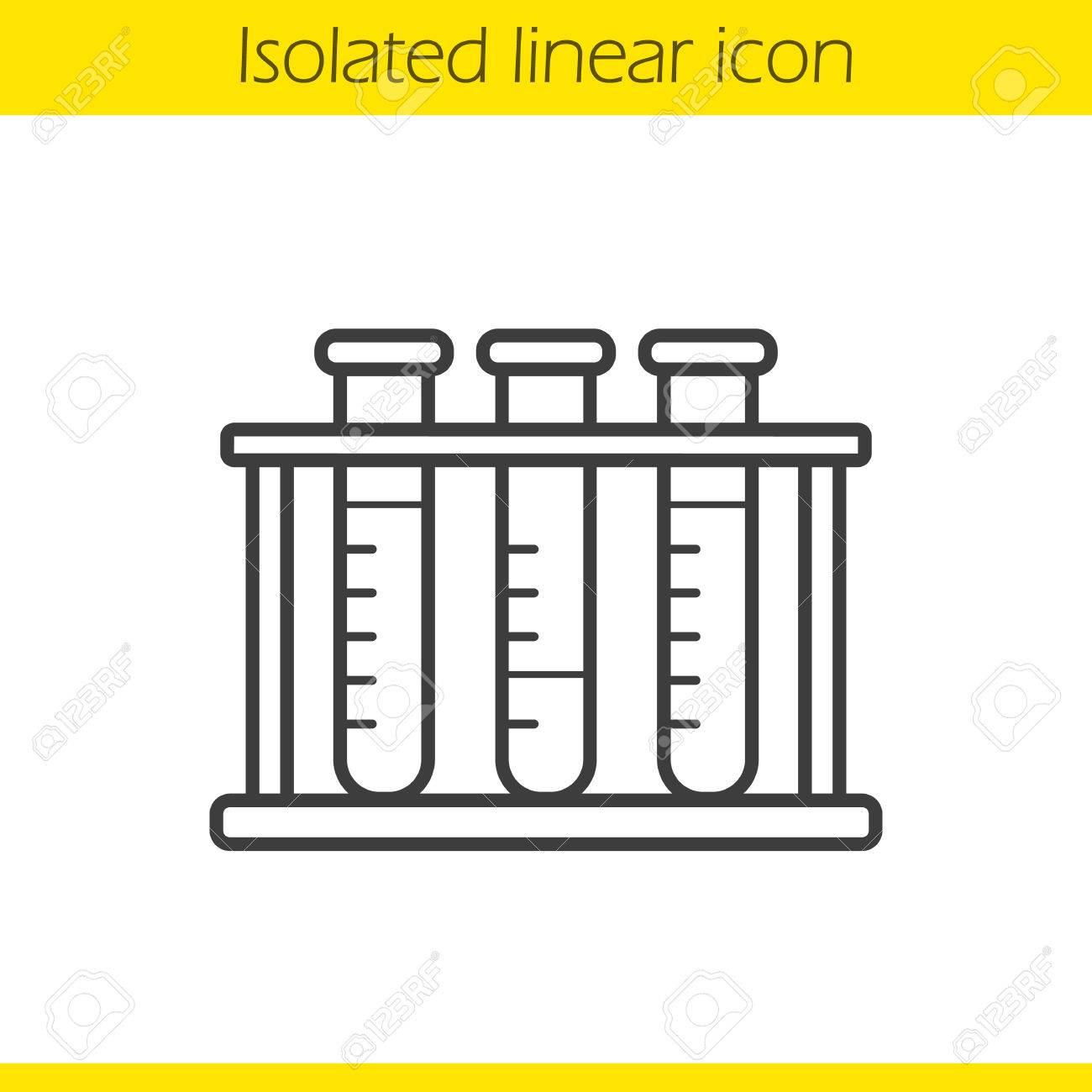 Test Tubes Rack Linear Icon Thin Line Illustration Contour Royalty Free Cliparts Vectors And Stock Illustration Image 76486443 They are most commonly used when various different. test tubes rack linear icon thin line illustration contour