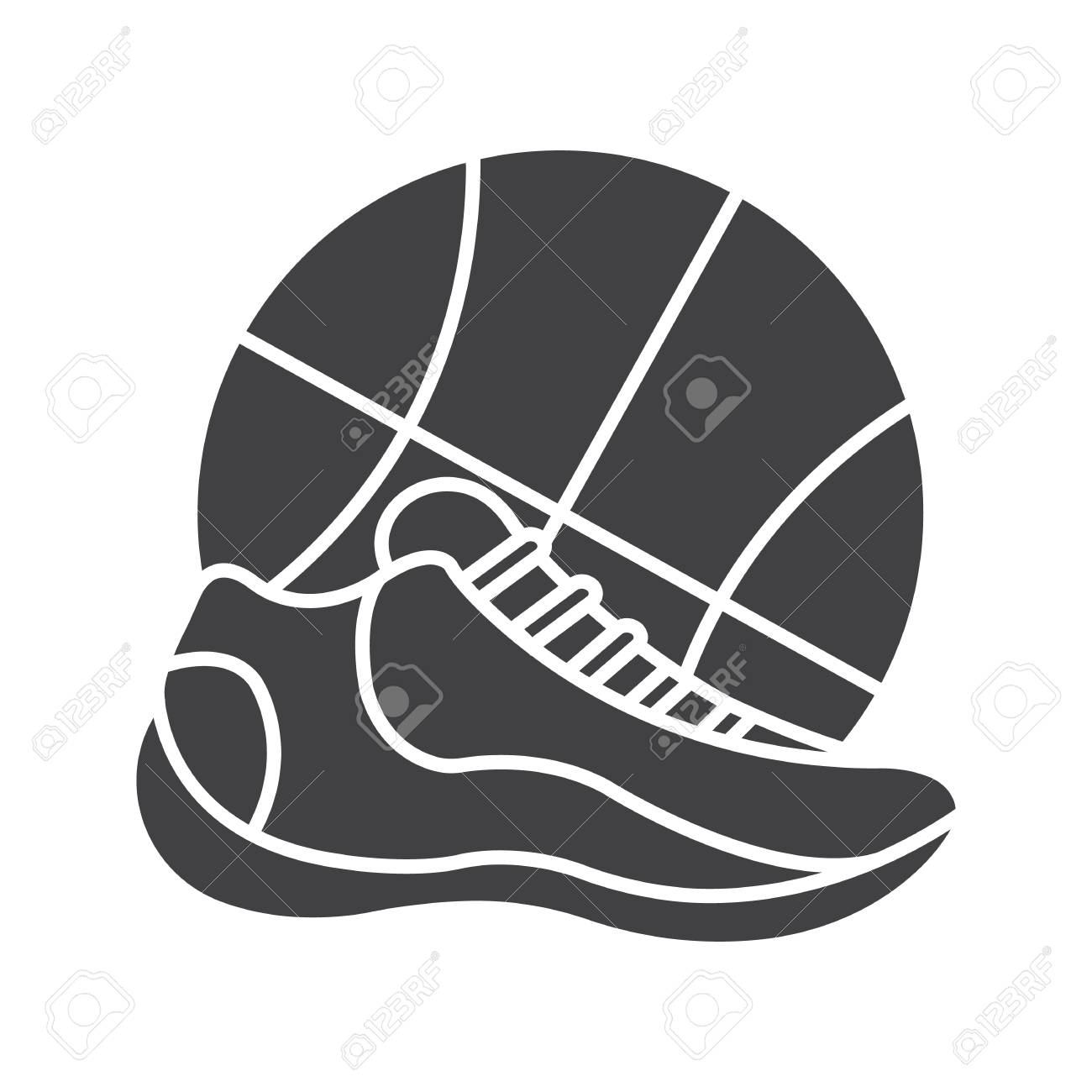 basketball shoes vector