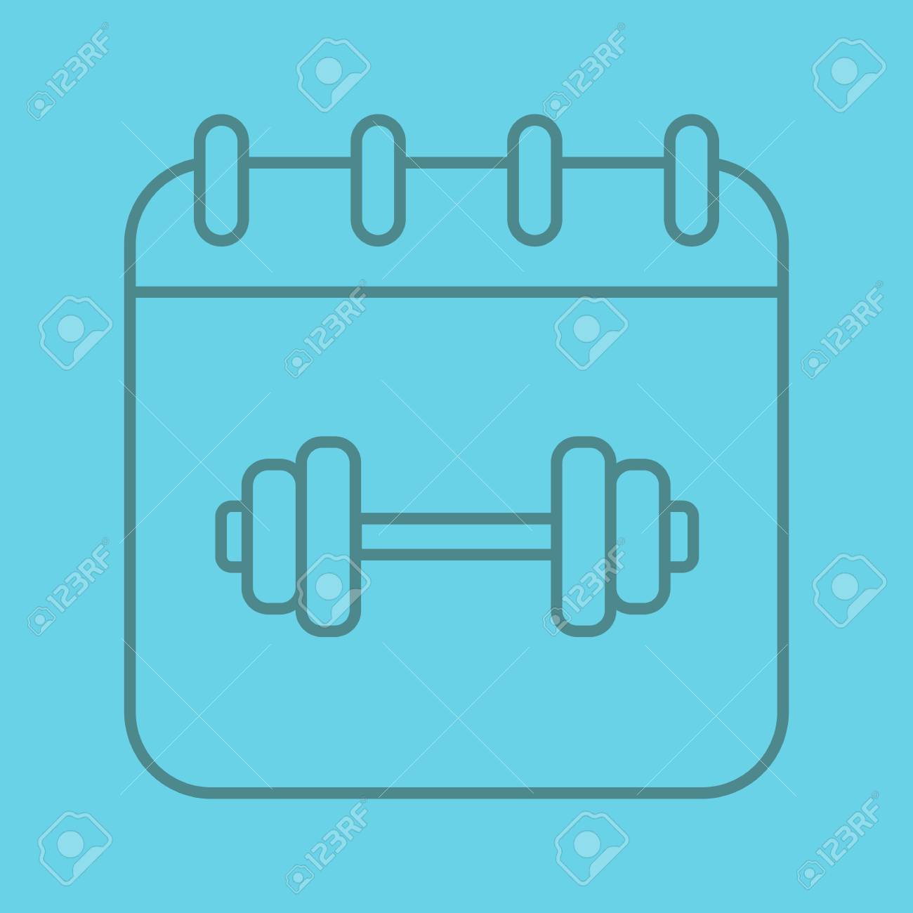 gym workout schedule color