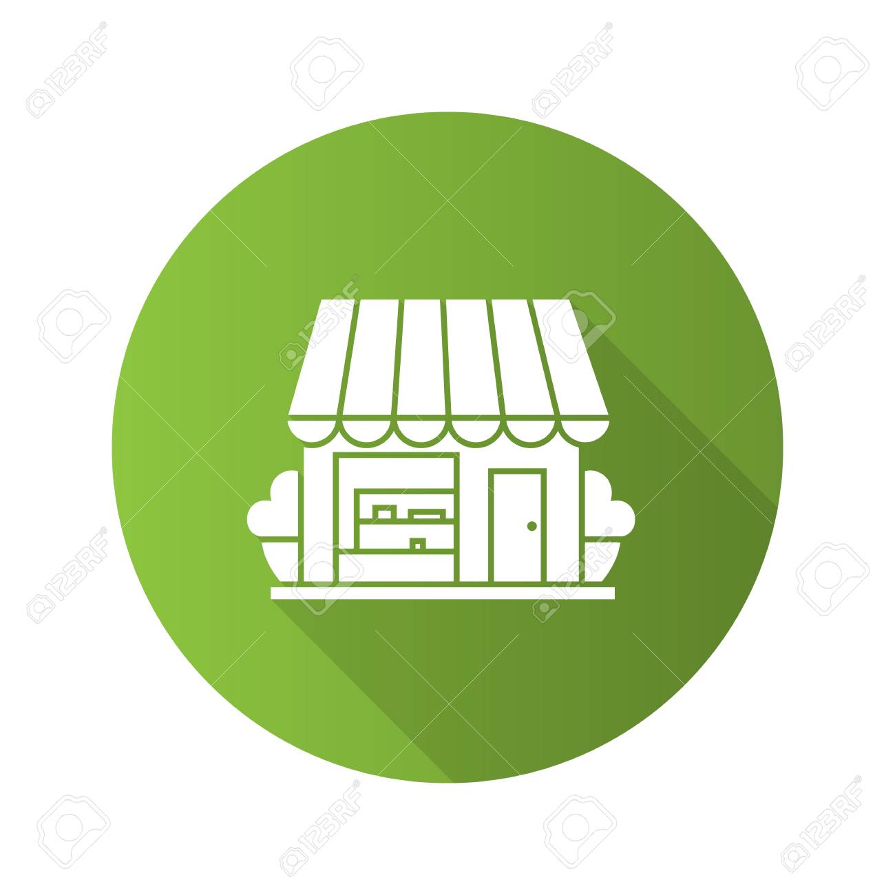 ショップ フラット デザイン長い影グリフ アイコン 食料品店 コーヒー ハウス カフェ ベクター シルエット イラストのイラスト素材 ベクタ Image