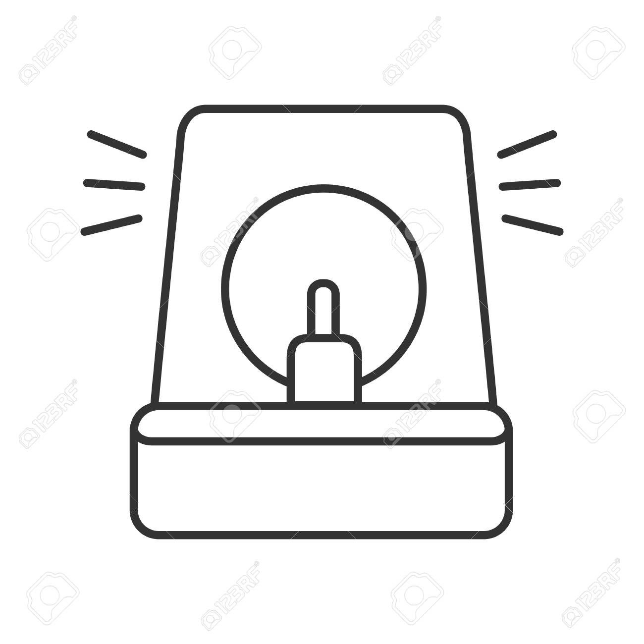 Sirena De Ambulancia Policia Y Bomberos Icono Lineal De Sirena De Bombero. Alarma De La Policía. Ilustración De  Línea Delgada Símbolo De Contorno De Emergencia. Dibujo De Contorno Aislado  Del Vector Ilustraciones Svg, Vectoriales, Clip Art Vectorizado Libre