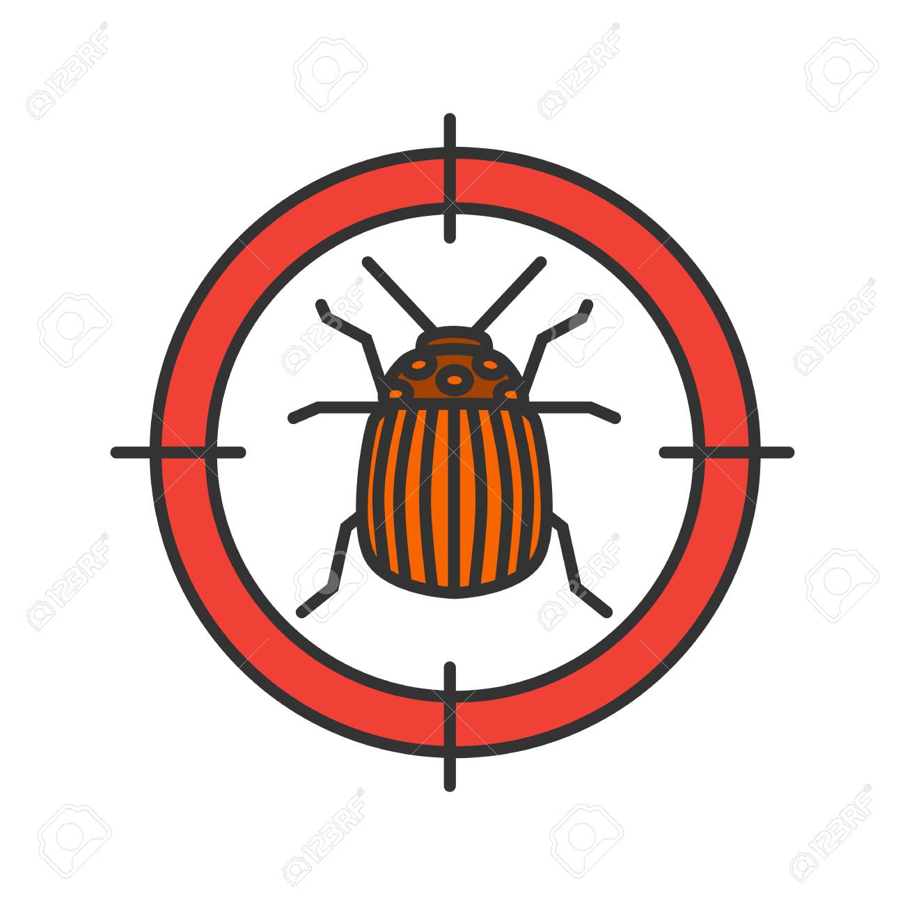 colorado pest control bed bug colorado target color icon potato bug repellent pest control isolated vector illustration stock target color icon bug repellent control colorado pest control bed bug colorado target color icon potato bug repellent pest control isolated vector illustration stock target color icon bug repellent control