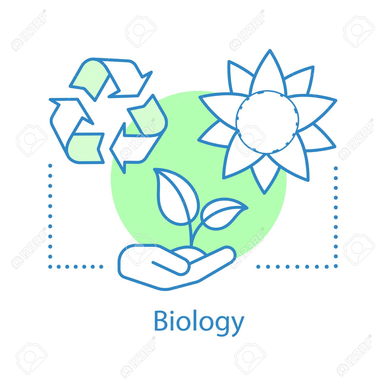 Biology Concept Icon. Nature Learning. Ecology Idea Thin Line Illustration.  School Or University Subject. Vector Isolated Outline Drawing Royalty Free  SVG, Cliparts, Vectors, and Stock Illustration. Image 105621702., image size:1300x1300