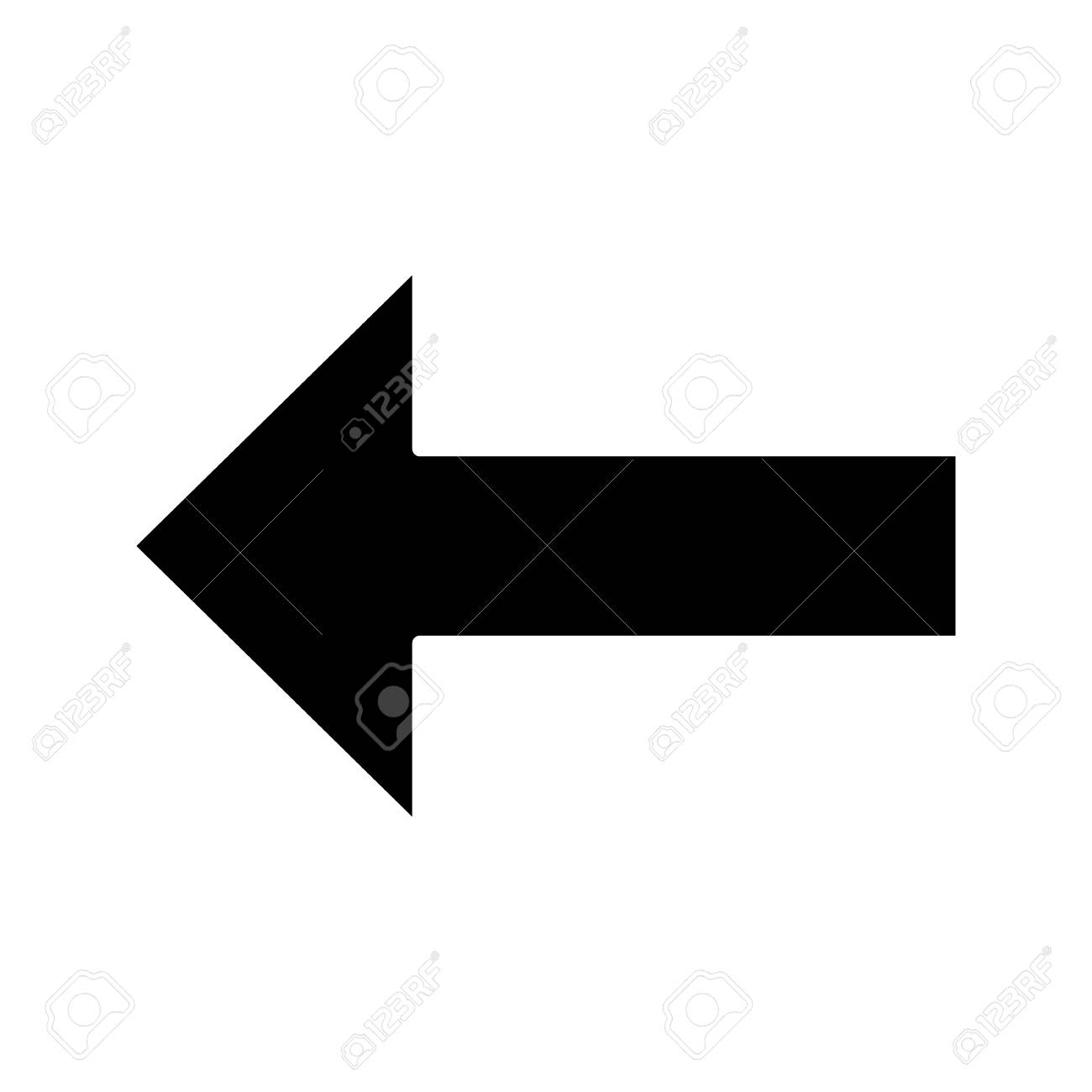 Keyboard Backspace Button Glyph Icon Silhouette Symbol Back Previous Left Arrow Motion Negative Space Vector Isolated Illustration Royalty Free Cliparts Vectors And Stock Illustration Image