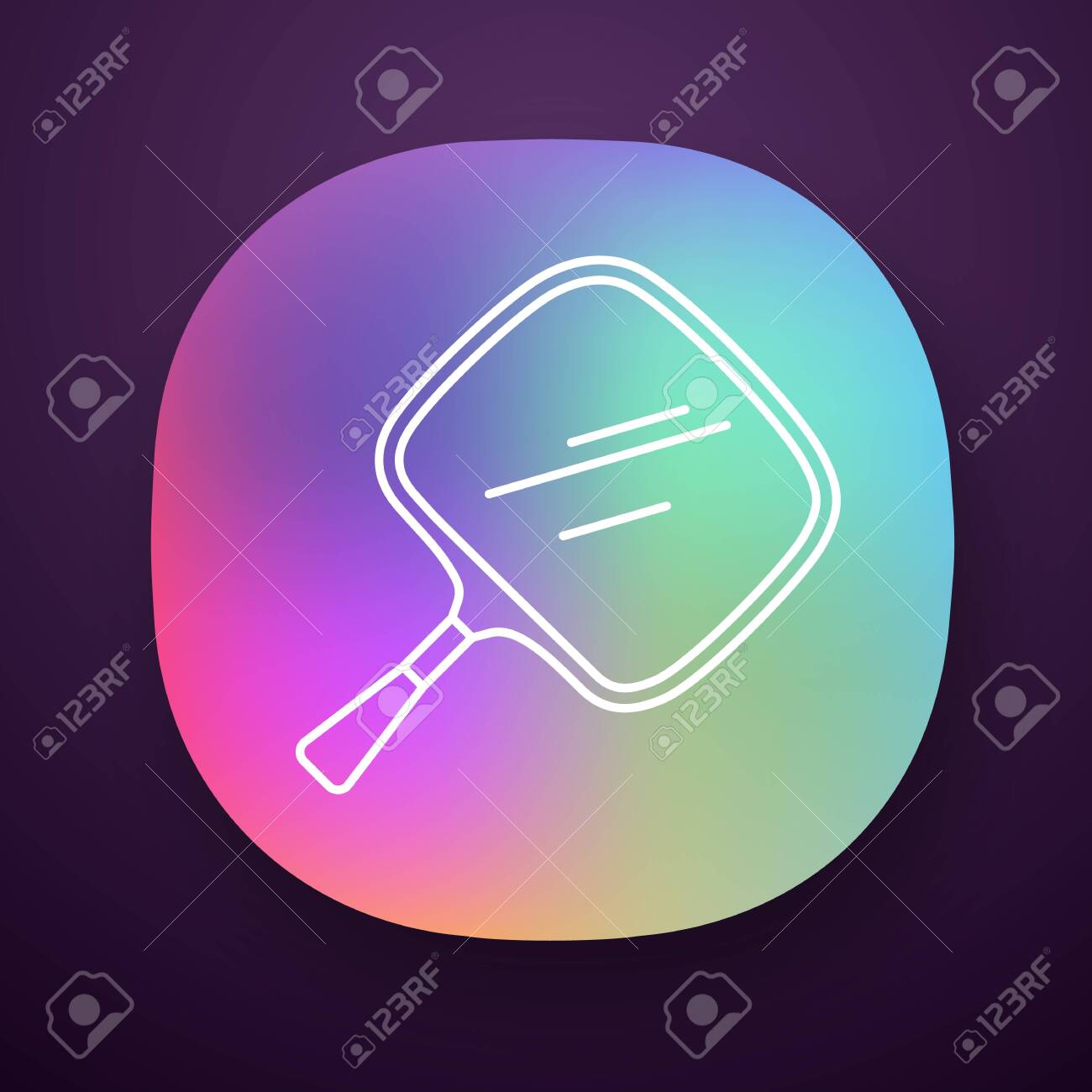 Hand Mirror App Icon Small Mobile Tool For Self Shaving And