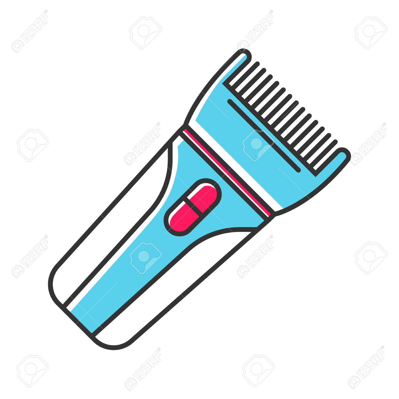 Hair Clipper Color Icon Electric Hair Trimmer Hair Cutting