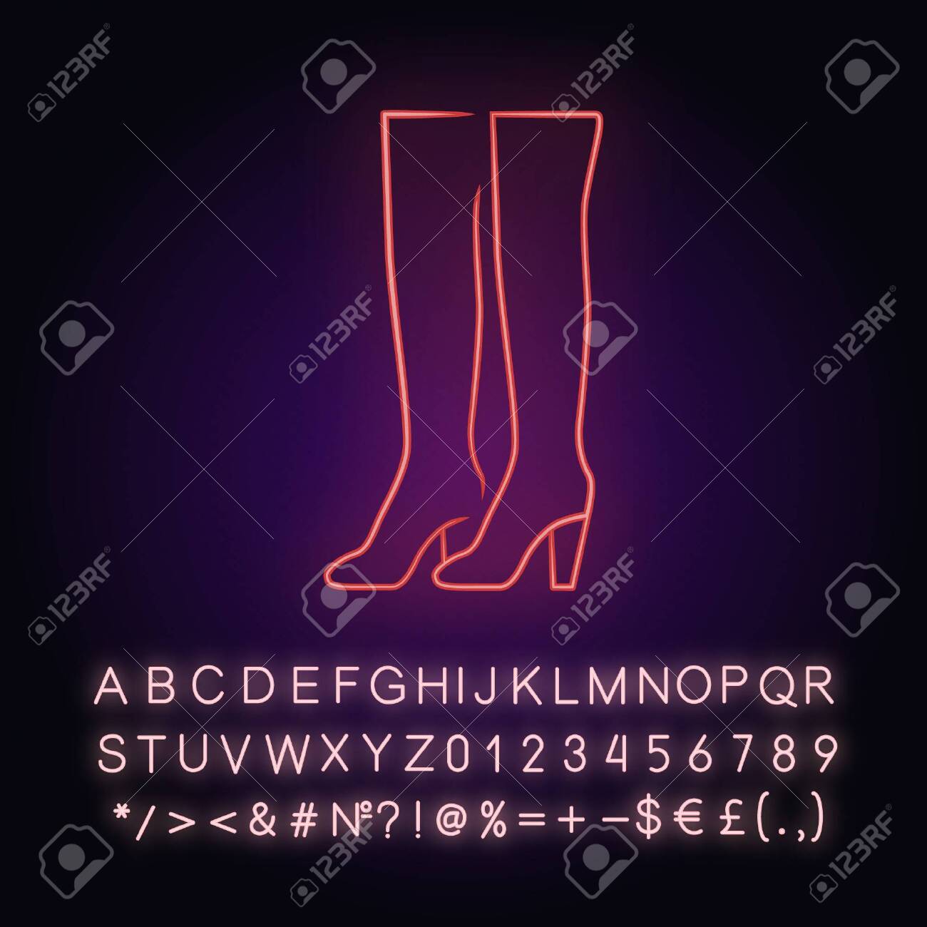 light purple thigh high boots