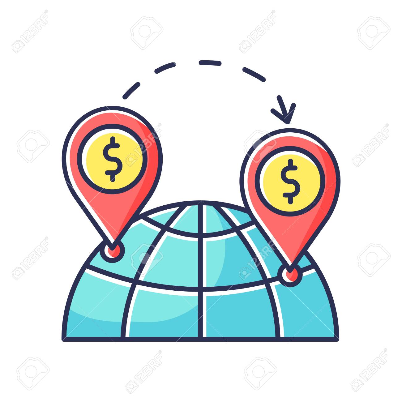 Foreign Direct Investment Rgb Color Icon International Business Royalty Free Cliparts Vectors And Stock Illustration Image 143159181