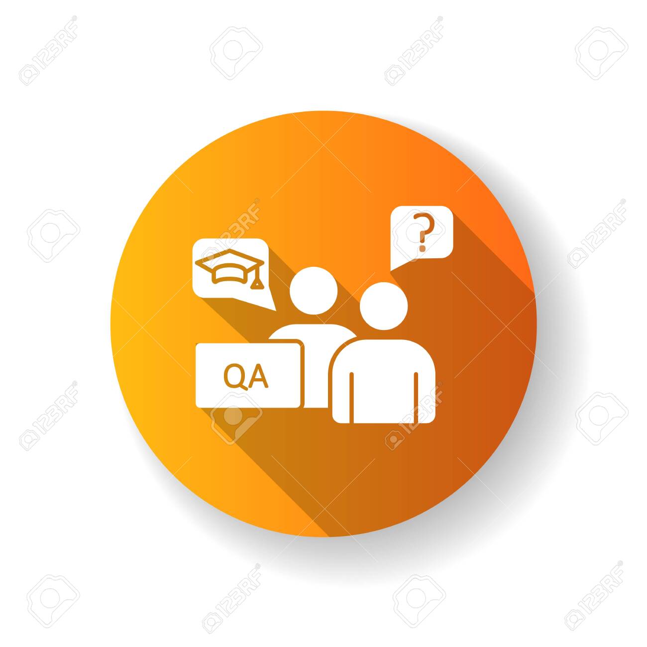 Faculty Advisor Flat Design Long Shadow Glyph Icon. Academic And Peer  Advisors. Mentors And Counselors. Professors And Lecturers. College  Enrollment. Silhouette RGB Color Illustration Клипарты, SVG, векторы, и  Набор Иллюстраций Без Оплаты