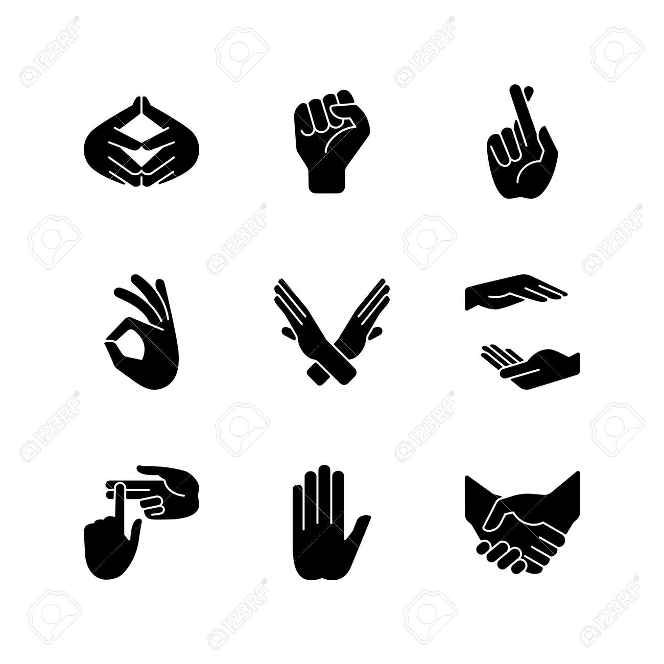 Handshake emoji gesture vector isolated icon illustration. Handshake  gesture icon Stock Vector