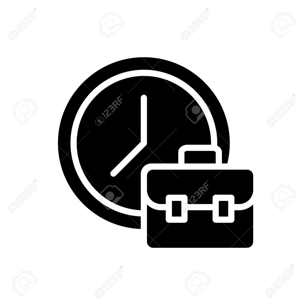 Working Hours Black Glyph Icon. Employment Duration. Full Time Employee. Work  Schedule. Business Day. Workday Period. Silhouette Symbol On White Space.  Solid Pictogram. Vector Isolated Illustration Royalty Free SVG, Cliparts,  Vectors, and, image size:1300x1300