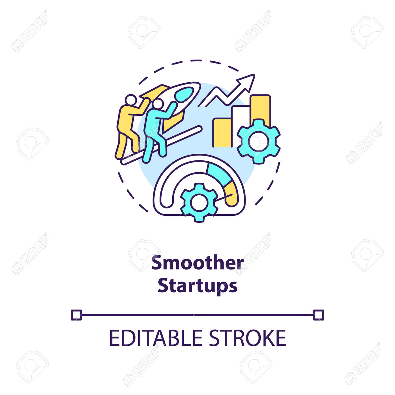 Ilustración suave que simboliza un proceso de transición personal y adaptación progresiva