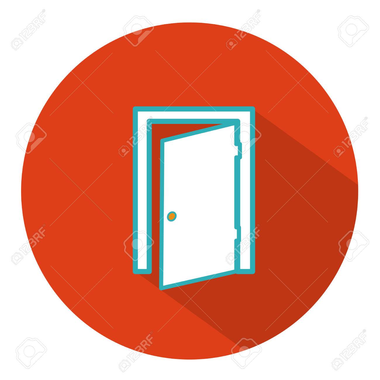 quitter icône porte clip
