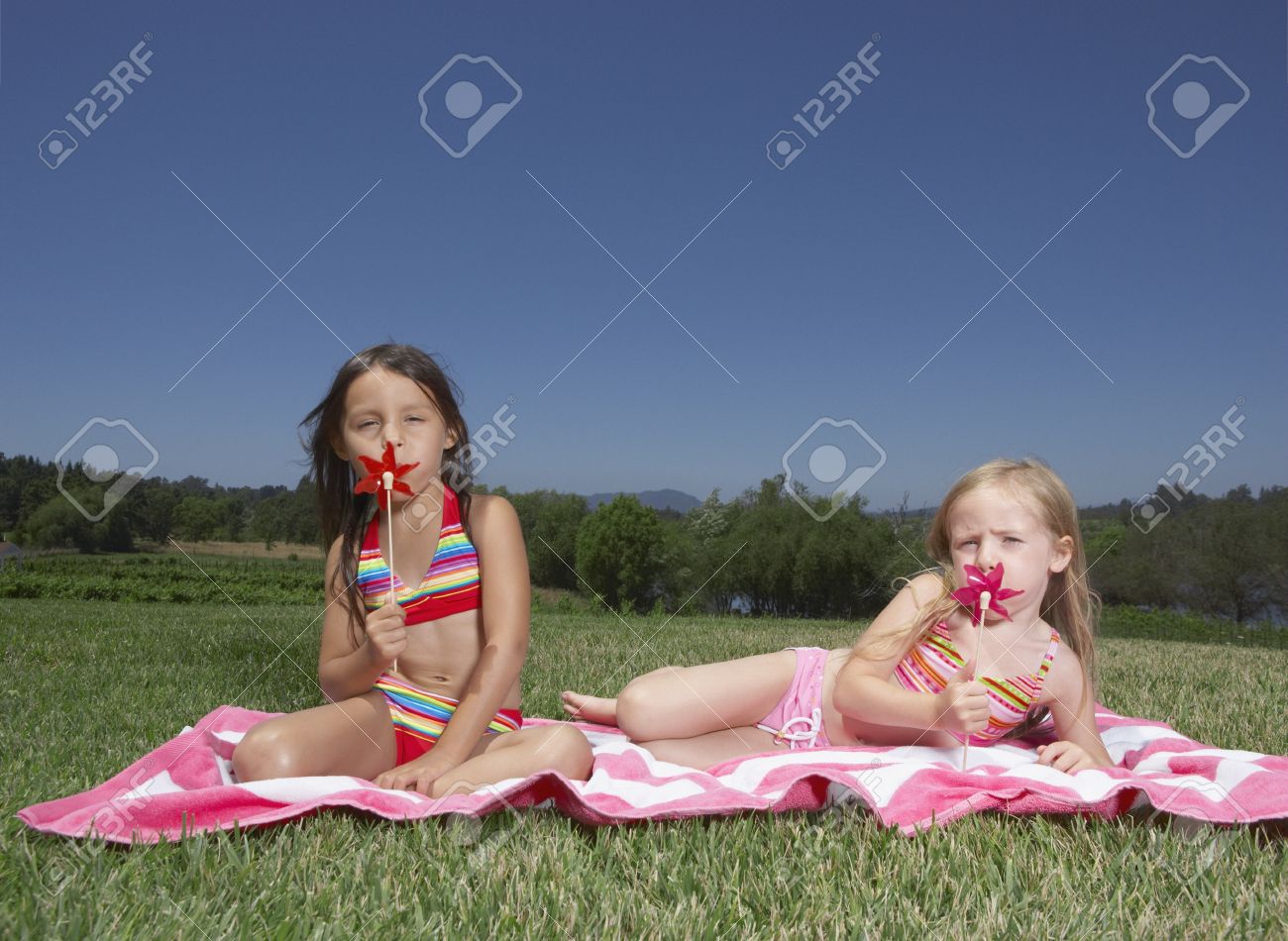 Young Girl Playing Young Girl Playing