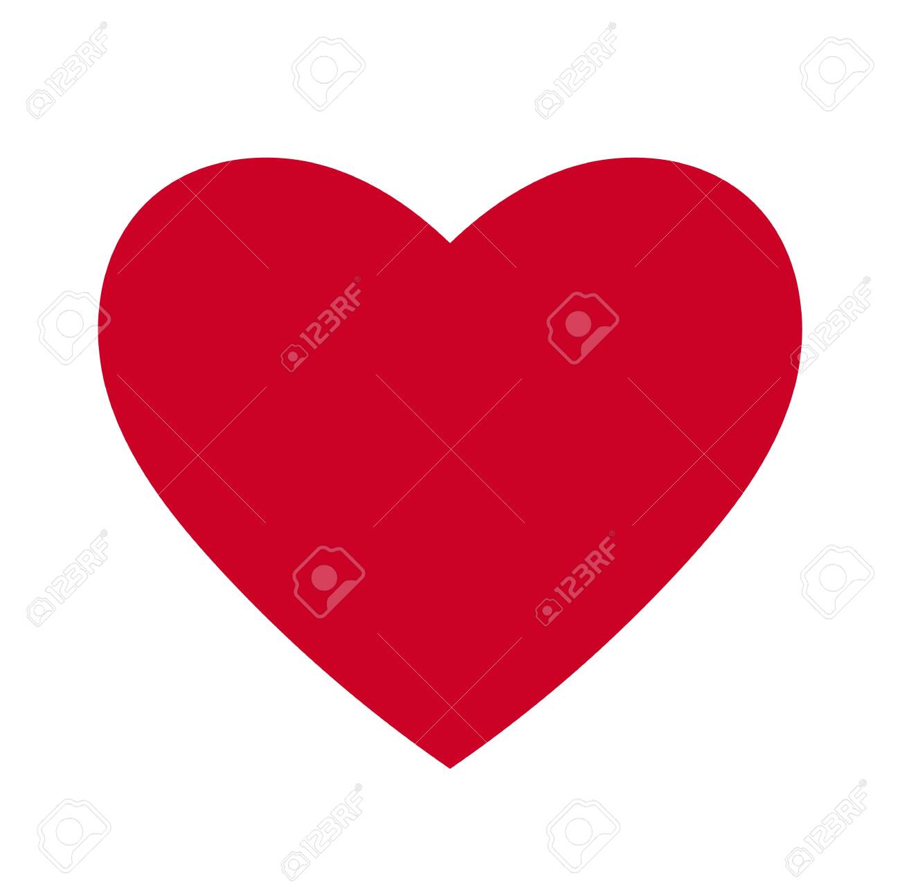 Heart, Symbol of Love and Valentine's Day. Flat Red Icon Isolated on White Background. Vector illustration. - Vector - 121676824 Heart, Symbol of Love and Valentine's Day. Flat Red Icon Isolated on White Background. Vector illustration. - Vector - 121676824
