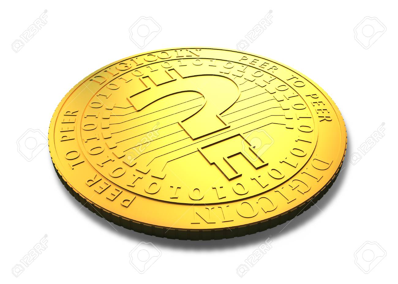흰색으로 격리된 물음표가 있는 황금 디지털 동전, 암호화폐 개념, 블록체인 기술, 비트코인 채굴, 3d 그림. 로열티 무료 사진,  그림, 이미지 그리고 스톡포토그래피. Image 102195916