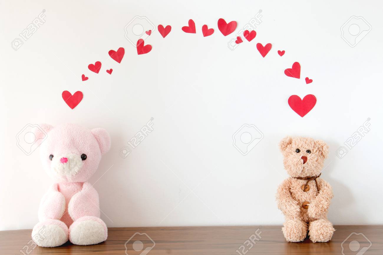 two love teddy bears