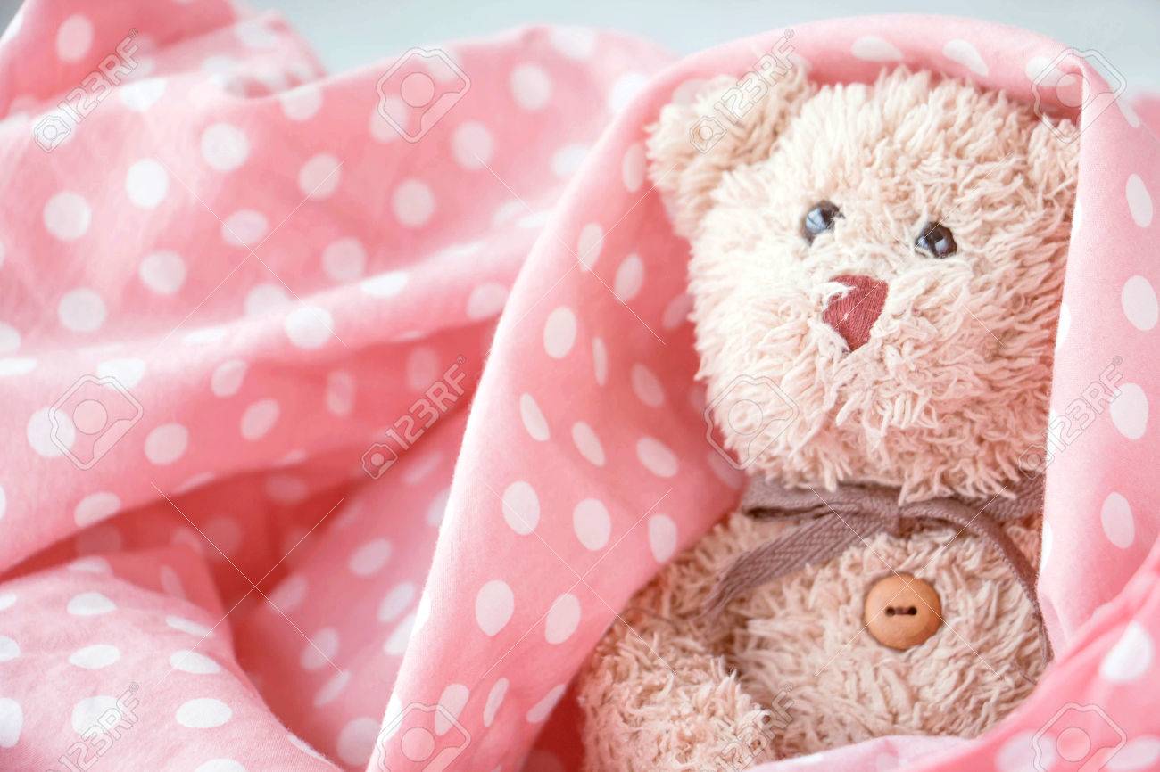 pink teddy blanket