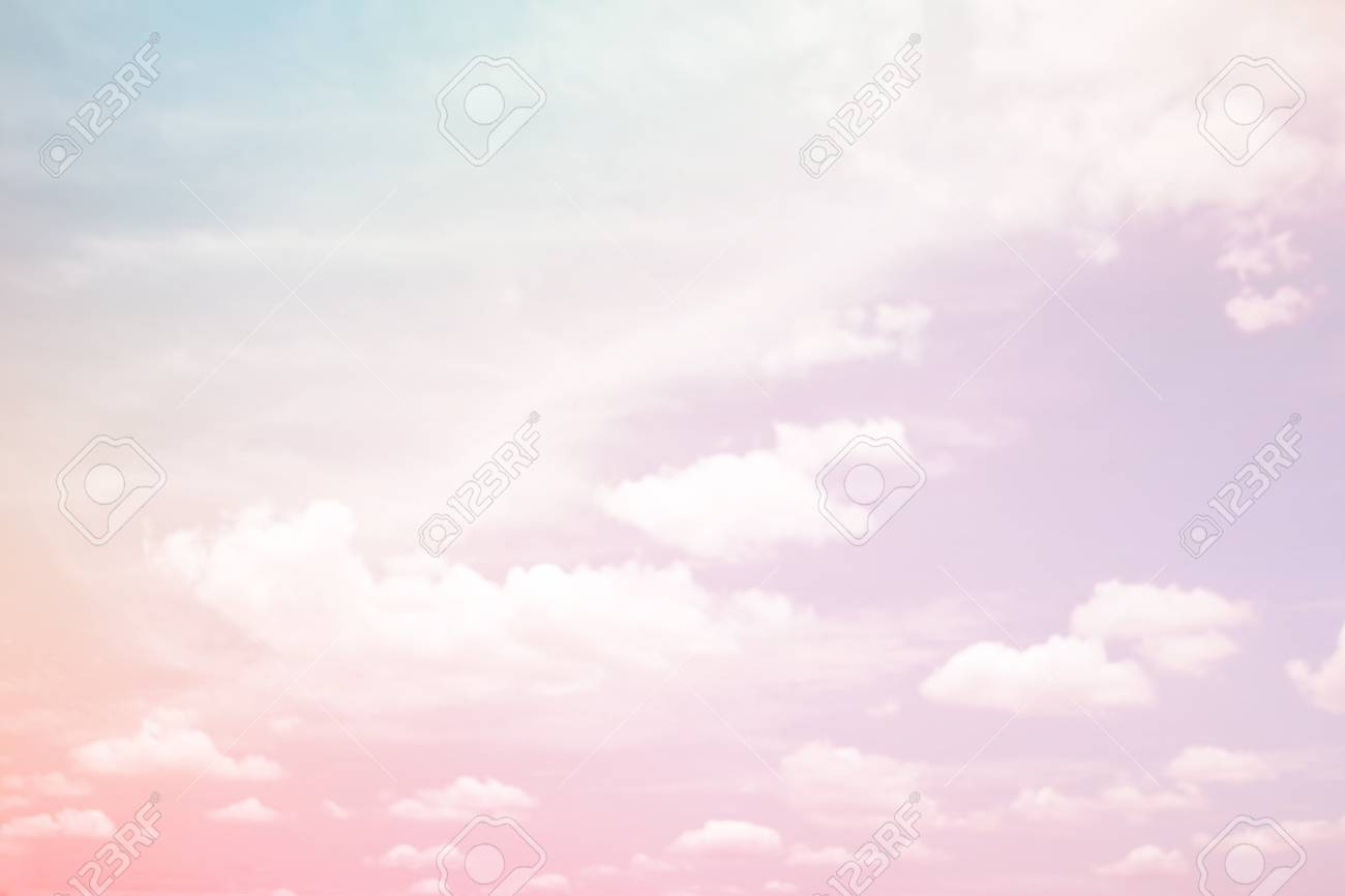 Abstract Pastel Background A Soft Cloudy Sky Background In Sweet Stock Photo Picture And Royalty Free Image Image