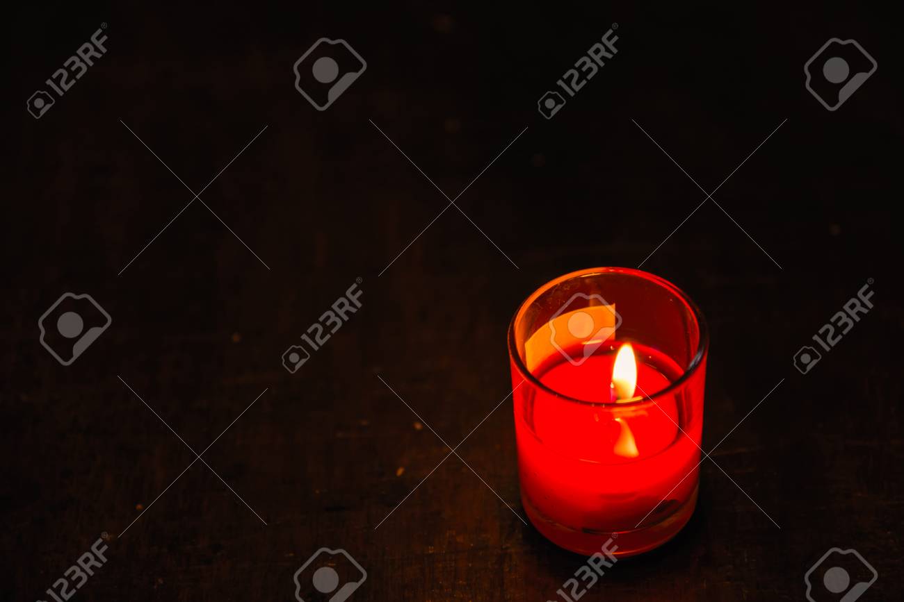 burning candles at a