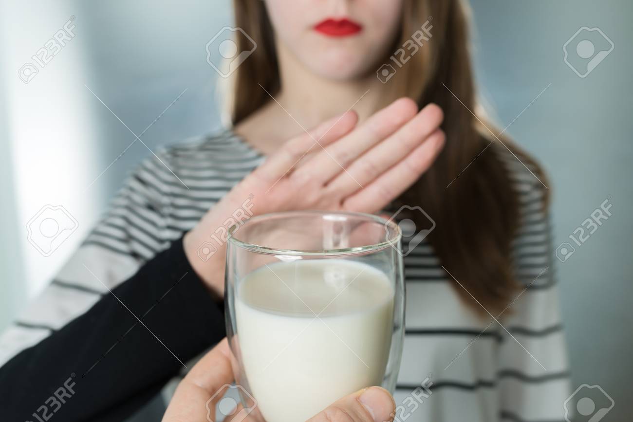 lactose intolerance dairy intolerant young girl refuses to drink