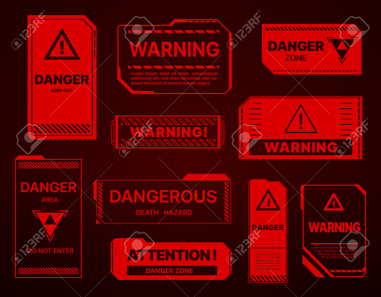 Zona de perigo hud, aviso e alerta atenção sinais vermelhos. cuidado do vetor manter para fora, perigo de morte, não entre futurista esqui interface ui fi. elementos de estilo de tecnologia moderna, pop-up telas de alarme - 168898220 Zona de perigo hud, aviso e alerta atenção sinais vermelhos. cuidado do vetor manter para fora, perigo de morte, não entre futurista esqui interface ui fi. elementos de estilo de tecnologia moderna, pop-up telas de alarme - 168898220