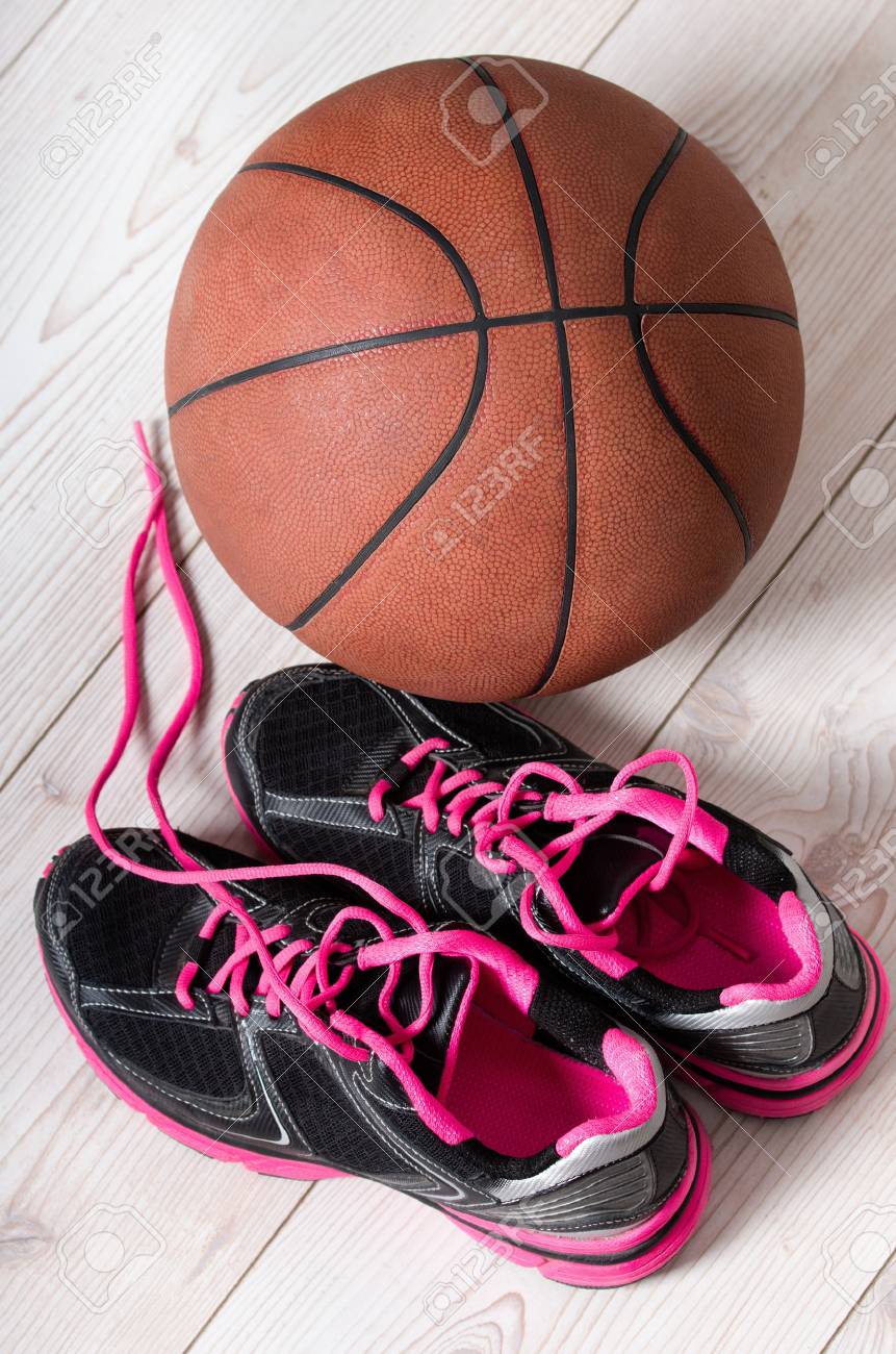 bright pink sneakers