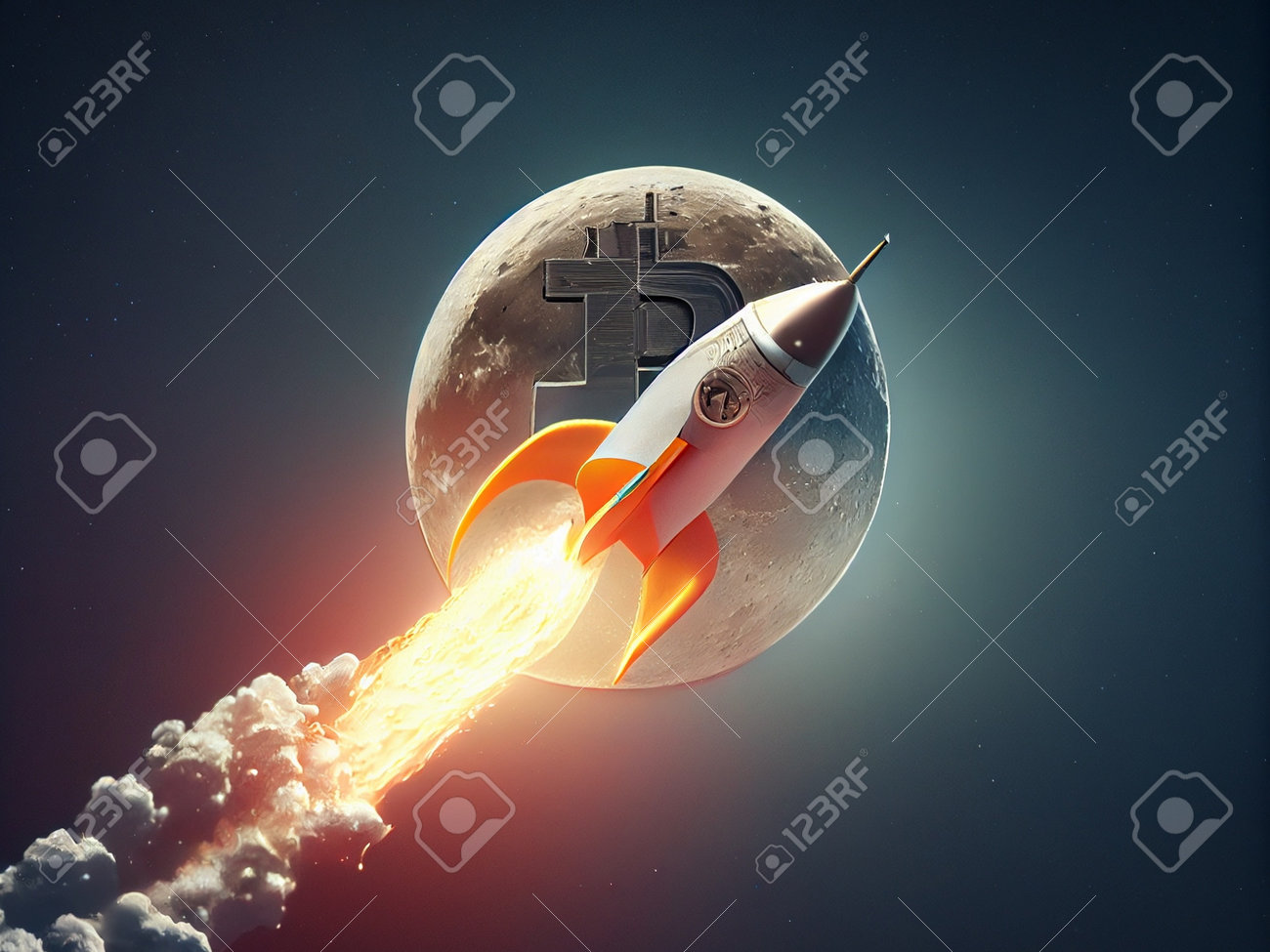 달 비트코인 금융 벽지에 암호화 로켓 발사 우주선 로열티 무료 사진, 그림, 이미지 그리고 스톡포토그래피. Image 198271257