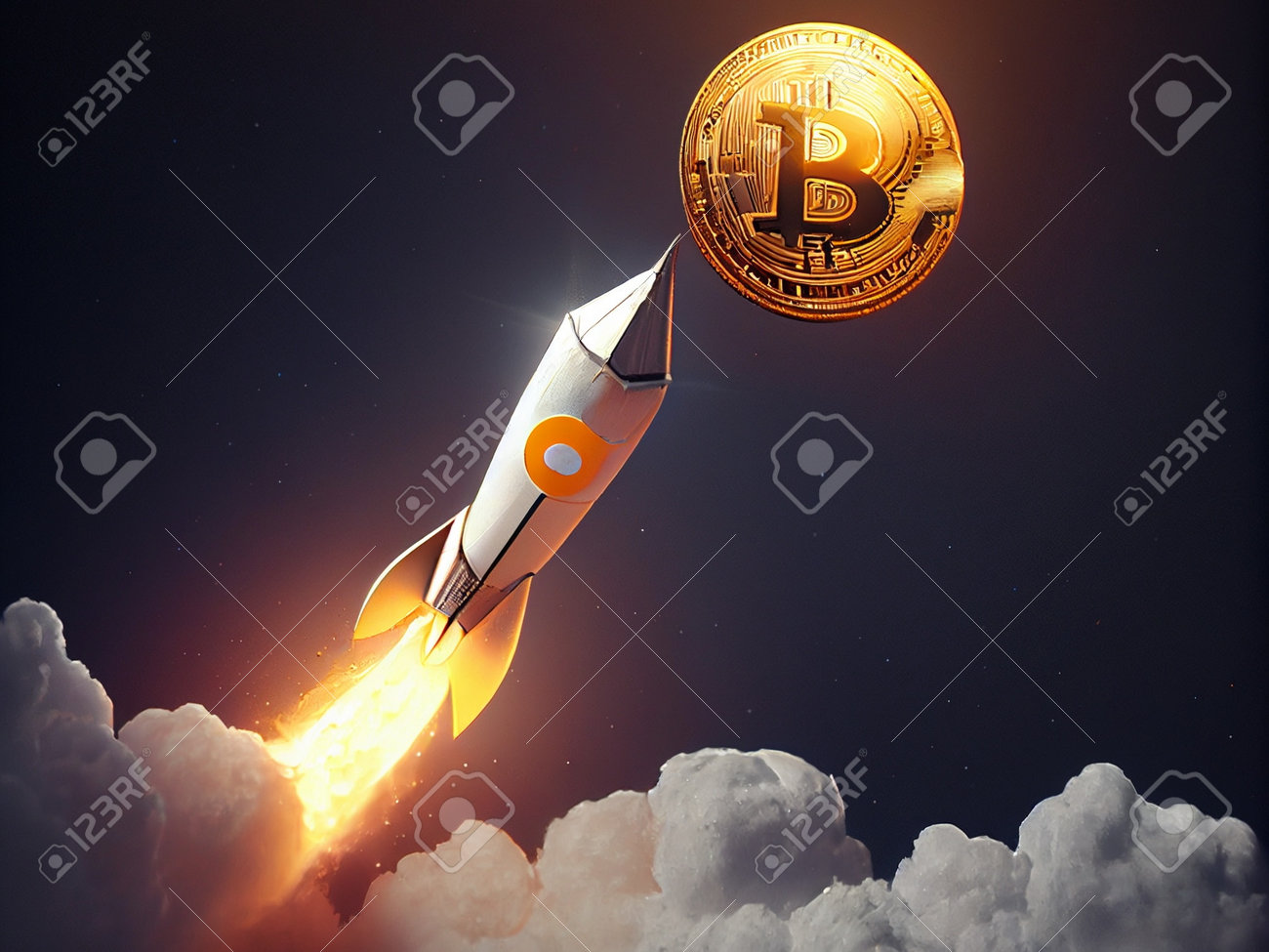 달 비트코인 금융 벽지에 암호화 로켓 발사 우주선 로열티 무료 사진, 그림, 이미지 그리고 스톡포토그래피. Image 198271706
