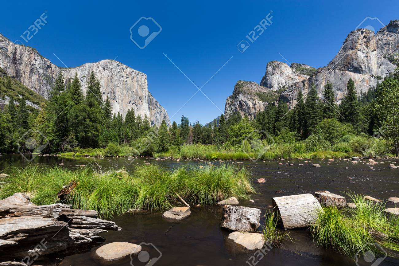 ヨセミテ国立公園 カリフォルニア州 アメリカ合衆国ヨセミテ渓谷のクラシック表示 の写真素材 画像素材 Image