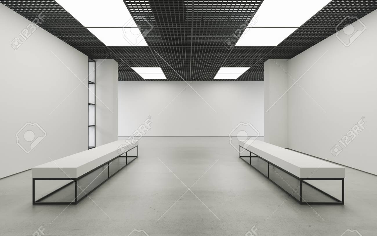 Moderne Leeren Minimalistische Interieur Der Ausstellung Mit ... Moderne Leeren Minimalistische Interieur Der Ausstellung Mit ...