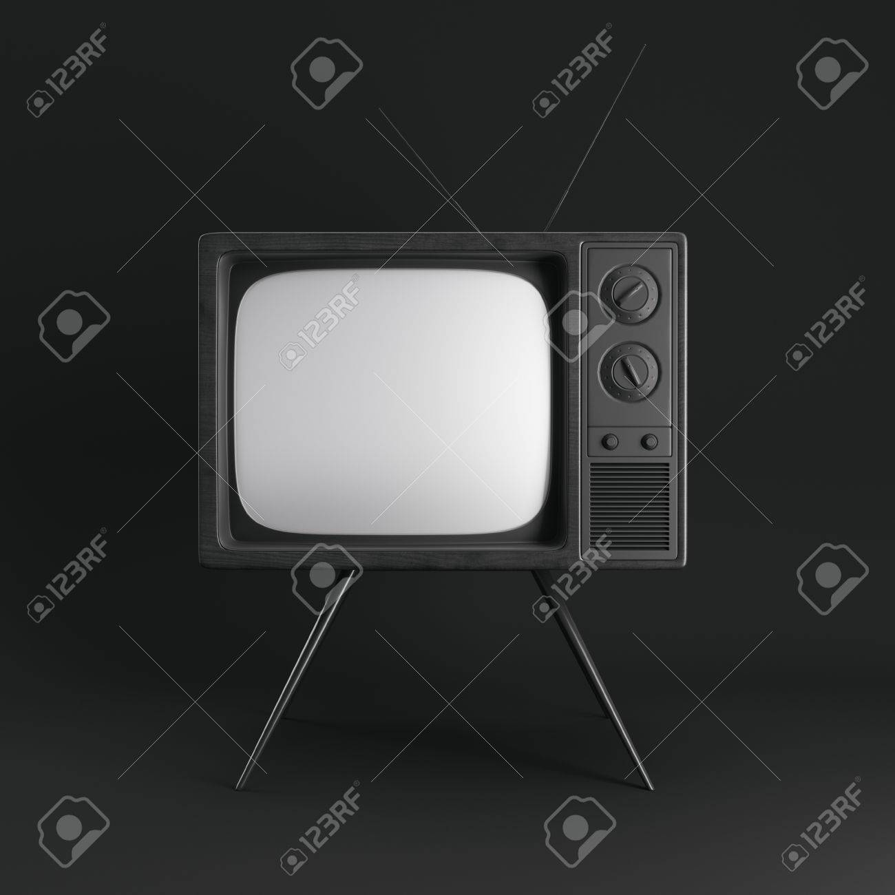 Download Classic Generic Vintage Tv Mockup Isolated On White Background Stock Photo Picture And Royalty Free Image Image 67301332