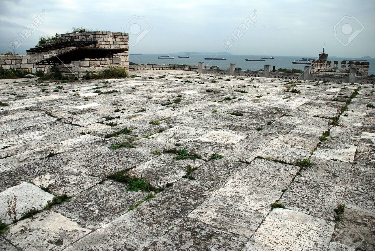 View from the top of the Yedikule fortress (Istanbul/Turkey) on the ships in Bosphorus. - 5420461 View from the top of the Yedikule fortress (Istanbul/Turkey) on the ships in Bosphorus. - 5420461