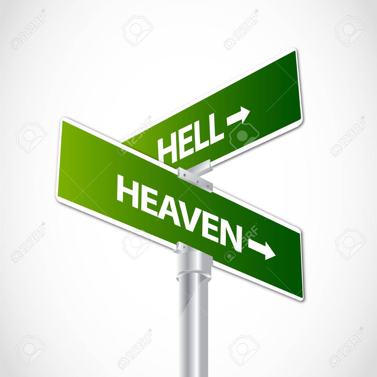 Hell Or Heaven Sign Royalty Free Cliparts Vectors And Stock Illustration Image