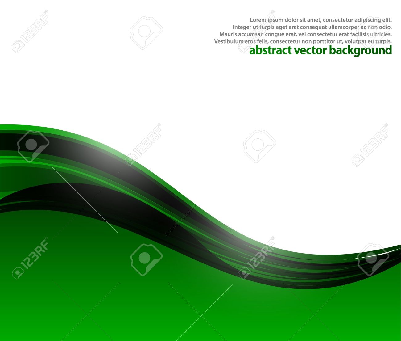 green waves background