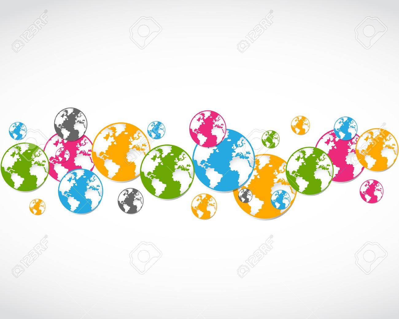 Abstract Colorful World Background Royalty Free Cliparts Vectors And Stock Illustration Image