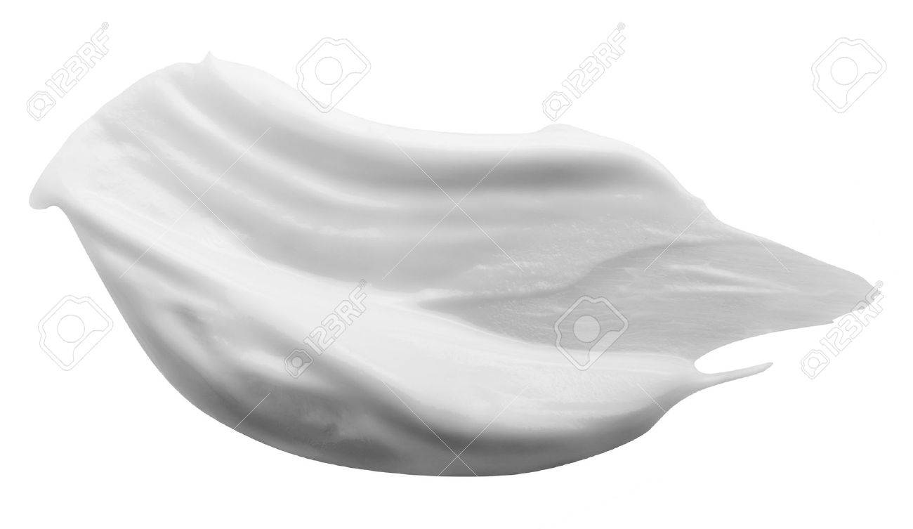 Stroke of White Beauty Cream Isolated on White Background. Clipping Path - 33847648 Stroke of White Beauty Cream Isolated on White Background. Clipping Path - 33847648