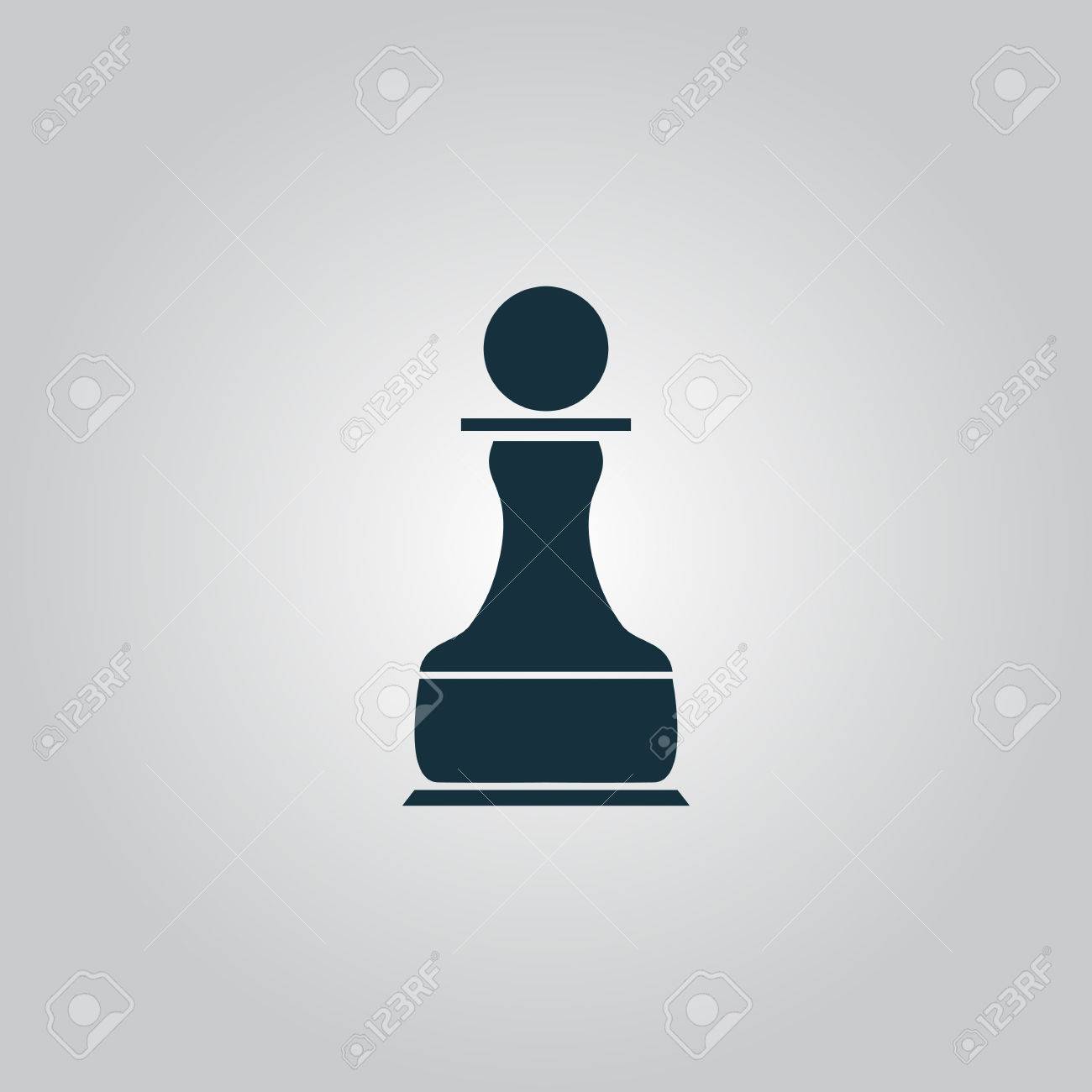 Chess Pawn. Flat Web Icon Or Sign Isolated On Grey Background. Collection  Modern Trend Concept Design Style Vector Illustration Symbol Royalty Free  SVG, Cliparts, Vectors, and Stock Illustration. Image 42481804., image size:1300x1300