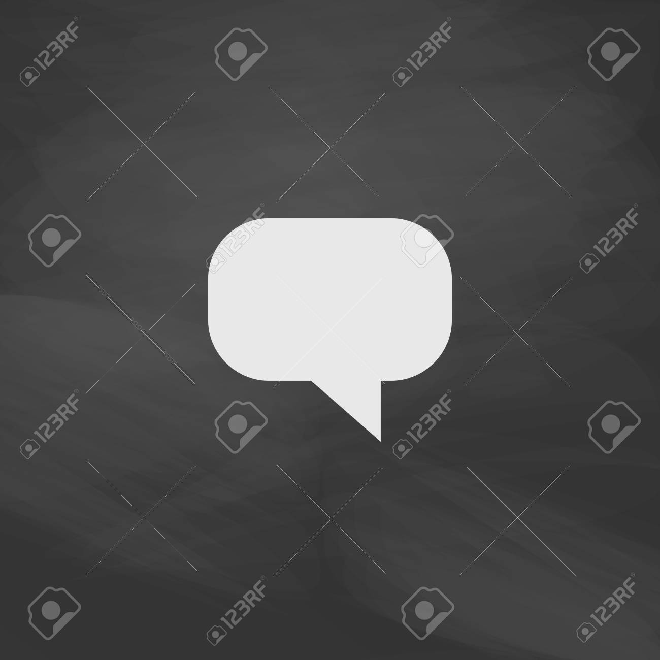 Flor Botón Simple Del Vector. Icono De La Imitación Empate Con Tiza Blanca En La Pizarra. Pictograma Plano Y Fondo De La Tarjeta De La Escuela. Ilustración De Símbolo Ilustraciones svg, vectoriales
