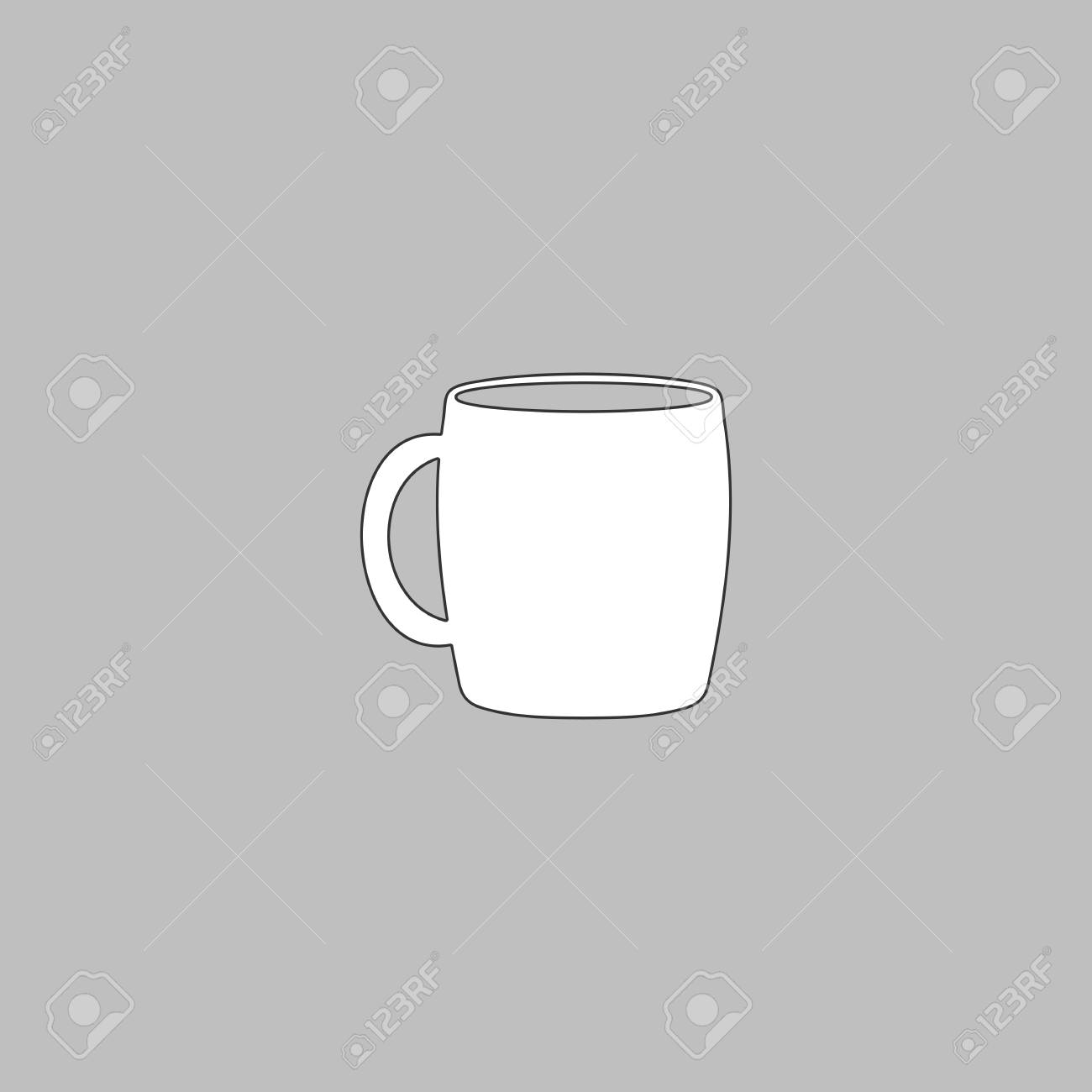 コーヒー カップ シンプル ライン ベクトル ボタン 細い線のイラスト アイコン グレーの背景に白のアウトライン記号のイラスト素材 ベクタ Image コーヒー カップ シンプル ライン ベクトル ボタン 細い線のイラスト アイコン グレーの背景に白のアウトライン記号のイラスト素材 ベクタ Image