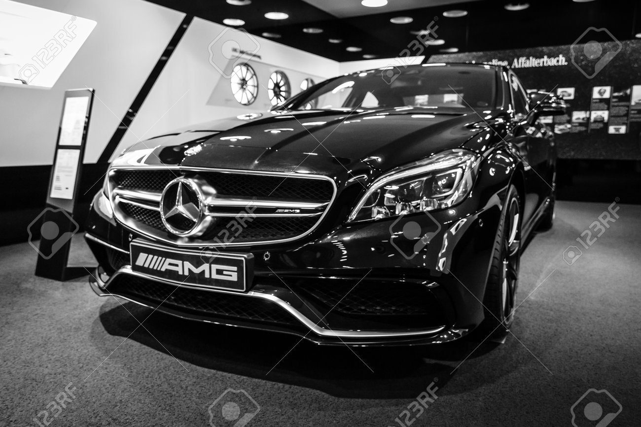 Berlin January 24 15 Showroom Mid Size Luxury Car Mercedes Benz Cls 63 Amg Black And White Produced Since 13 Stock Photo Picture And Royalty Free Image Image