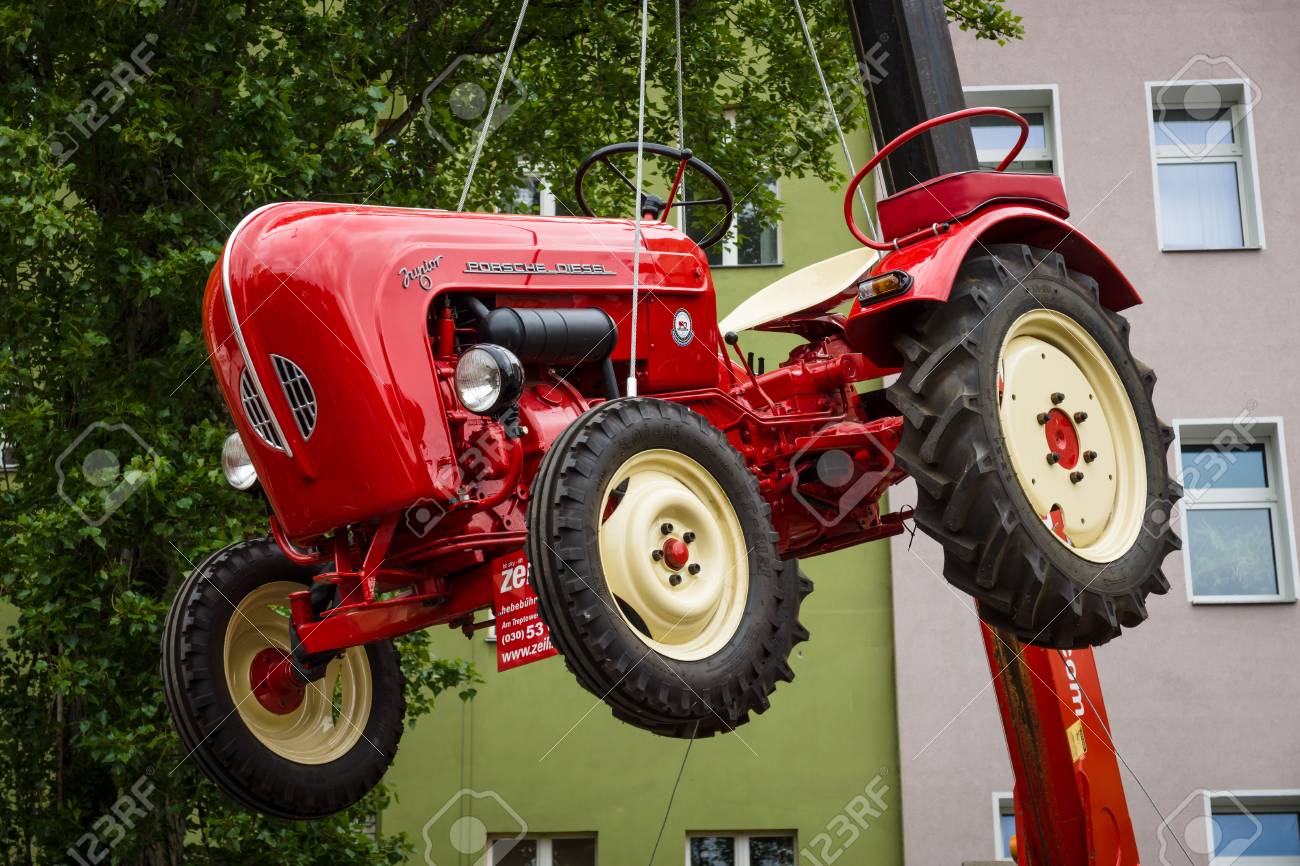 BERLIN , MAY 10, 2015 The tractor Porsche,Diesel Junior. 28th..