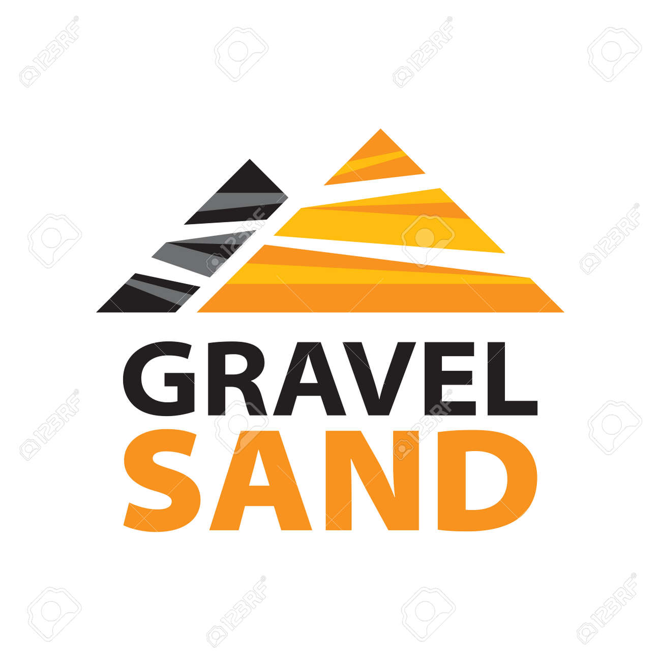 Vector Logo Of Extraction And Trade Of Sand, Gravel Royalty Free SVG,  Cliparts, Vectors, and Stock Illustration. Image 180574280., image size:1300x1300