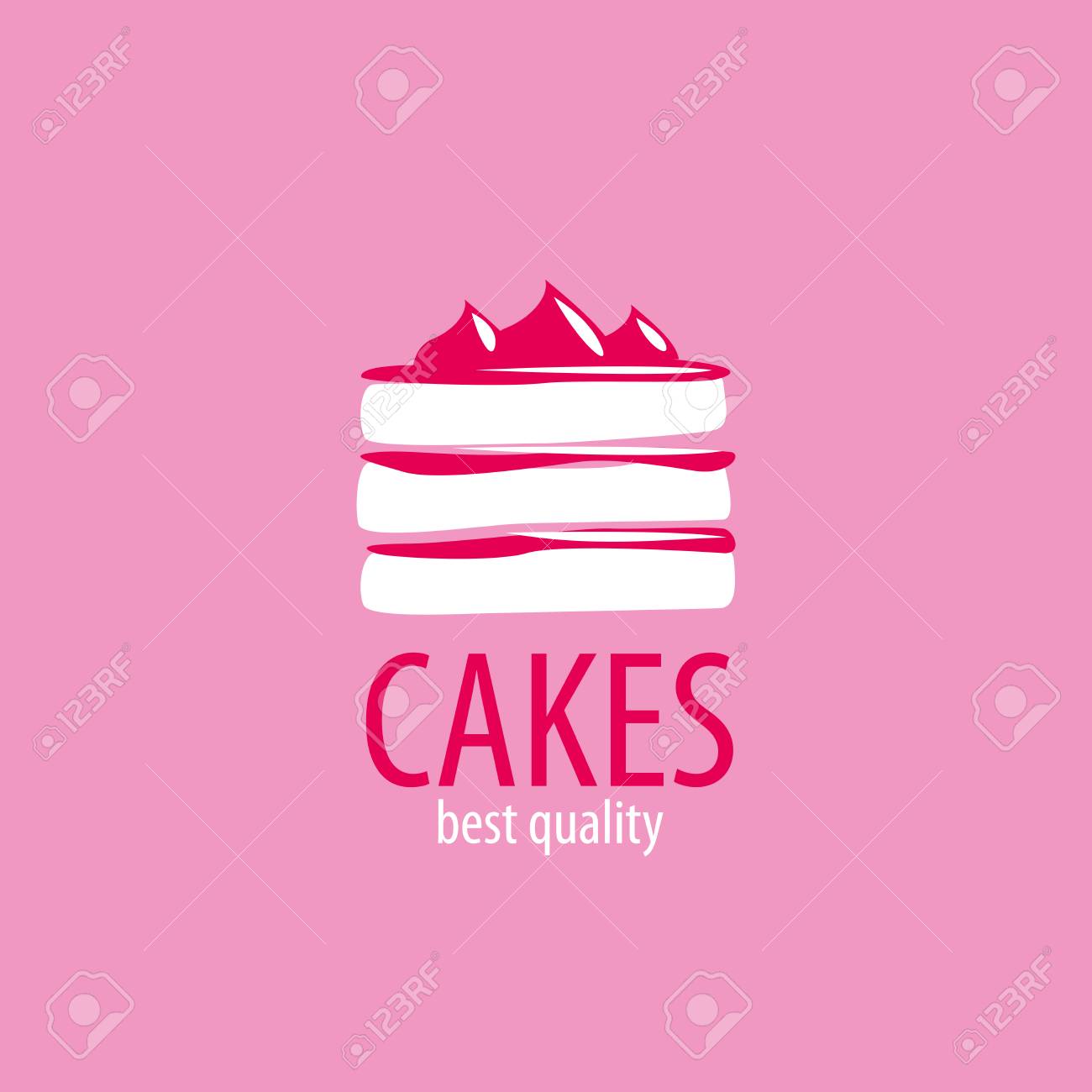 cake design template vector illustration of icon royalty free