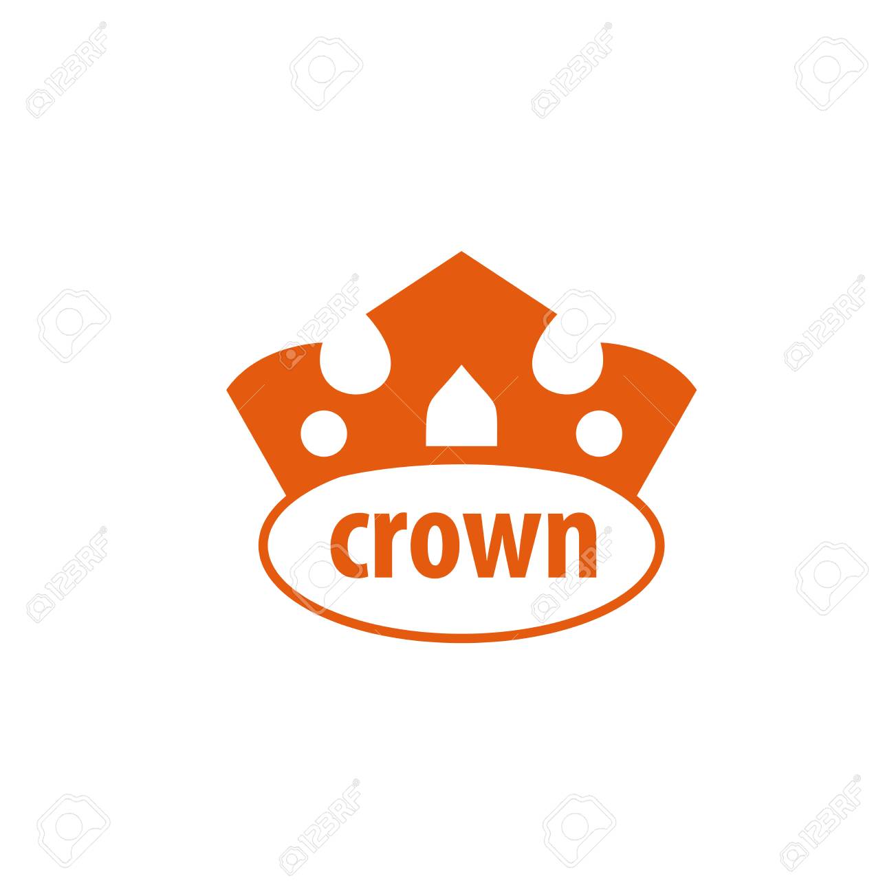 王冠ロゴ デザイン テンプレートです アイコンのベクトル イラスト のイラスト素材 ベクタ Image