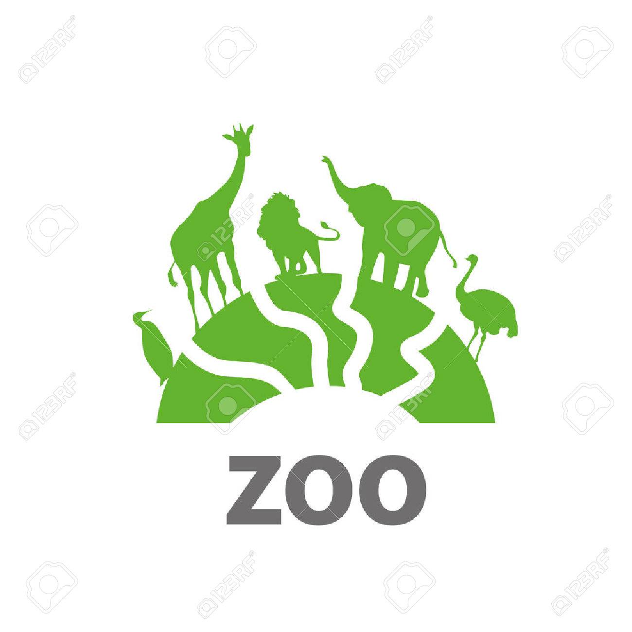 template design logo zoo vector illustration of icon royalty free